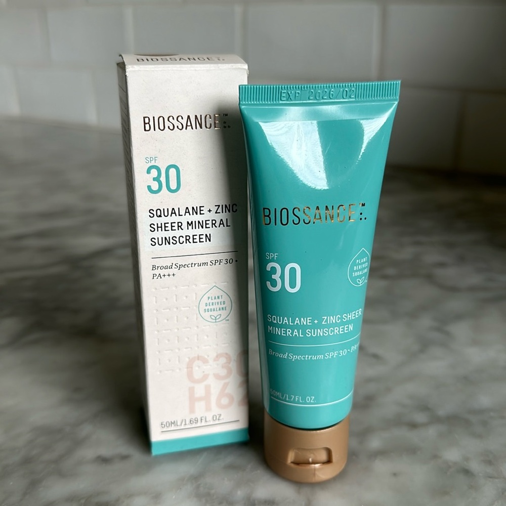Biossance Squalane + Zinc Sheer Mineral Sunscreen